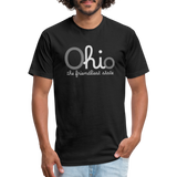 O hi o the friendliest state Fitted Cotton/Poly T-Shirt by Next Level