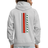 Buckeye Helmet Stripes and Leaves Men's Hoodie