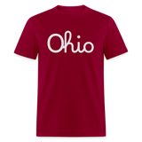 Script Ohio Unisex Classic T-Shirt - dark red