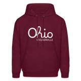 Steubenville Ohio Men's Hoodie - burgundy