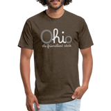 O hi o the friendliest state Fitted Cotton/Poly T-Shirt by Next Level