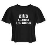 Ohio Against the World Women's Cropped T-Shirt - black