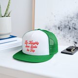 Be Naughty Save Santa the Trip Trucker Hat