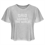 Ohio Against the World Women's Cropped T-Shirt - heather gray