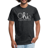 O hi o the friendliest state Fitted Cotton/Poly T-Shirt by Next Level