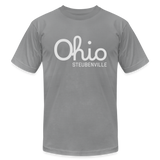 Steubenville Ohio Unisex Jersey T-Shirt by Bella + Canvas - slate