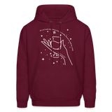 Delicate Make me a Drink Men's Hoodie - burgundy