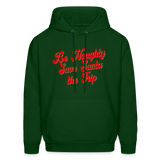 Be Naughty Save Santa the Trip Men's Hoodie - forest green