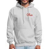 Buckeye Helmet Stripes and Leaves Men's Hoodie