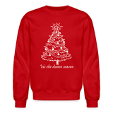 'Tis the damn season tree Crewneck Sweatshirt - red