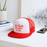 Be Naughty Save Santa the Trip Trucker Hat