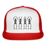 OHIO Skeletons Trucker Cap - white/red