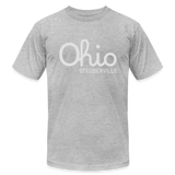 Steubenville Ohio Unisex Jersey T-Shirt by Bella + Canvas - heather gray