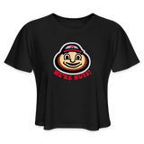 Brutus We're Nuts! Women's Cropped T-Shirt - black