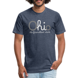 O hi o the friendliest state Fitted Cotton/Poly T-Shirt by Next Level