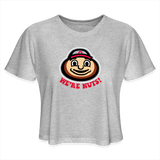 Brutus We're Nuts! Women's Cropped T-Shirt - heather gray