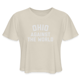 Ohio Against the World Women's Cropped T-Shirt - dust