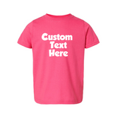 Toddler Custom Text Shirt |  Words Only Shirt| Birthday Shirt| Theme Shirt