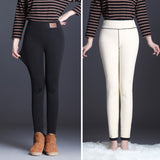 New Fashion High Waist Autumn Winter Women Thick Warm Elastic Pants Quality S-5XL Trousers Tight Type Pencil Pants