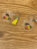 Teacher Apple Keychains