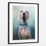 Traditional Blue Hue - Custom Pet Portrait Framed