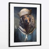 Hello Sailor - Custom Framed Pet Portrait