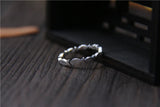 Real S 999 Silver Fine Jewelry for Women Handmade Engraved Fishes Finger Rings