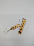 Scrabble Tile Pieces Keychain | Custom Name Keychain