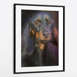 Traditional Purple Hue - Custom Pet Portrait Framed