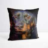 Traditional Purple Hue - Custom Pet Portrait Cushion