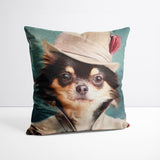 Queenie - Custom Royal Pet Portrait Cushion