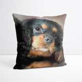 Traditional Red Hue - Custom Pet Portrait Cushion