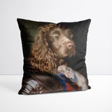 Sir Mike - Custom Royal Pet Portrait Cushion