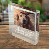 Paw Print Memorial Custom Pet Block