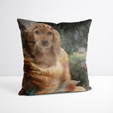 Waiting - Custom Royal Pet Portrait Cushion