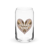 Vegas Born Can-shaped glass