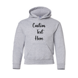 Adult Custom Text Hoodie | Birthday Hoodie | Family Hoodie