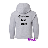 Adult Custom Text Hoodie | Birthday Hoodie | Family Hoodie