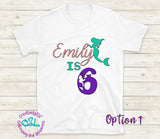 Mermaid Family Birthday Shirts