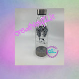 Bling Afro Hair praying woman water bottle