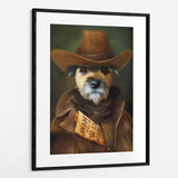 Outlaw - Custom Pet Portrait Framed