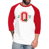 J-O-Y Ohio Football Baseball T-Shirt - white/red