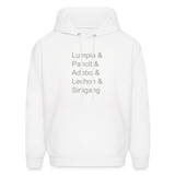 Lumpia & Pancit & Adobo Unisex Crewneck Sweatshirt - white