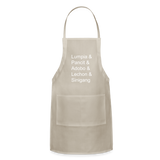 Lumpia & Pancit & Adobo & Lechon Adjustable Apron - natural