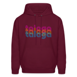 Talaga 70s Men's Hoodie - burgundy