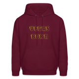 Vegas Born Men's Hoodie - burgundy