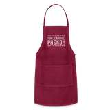 Maligayang Pasko! Red Adjustable Apron - burgundy