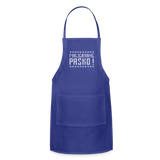 Maligayang Pasko! Red Adjustable Apron - royal blue