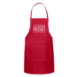 Maligayang Pasko! Red Adjustable Apron - red