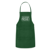 Maligayang Pasko! Red Adjustable Apron - forest green